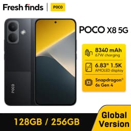 【World Premiere】POCO X8 Smartphone Global Version 8340mAh battery 6.83" 1.5K Display 67W Snapdragon 6s Gen 4 50MP Camera NFC 5G