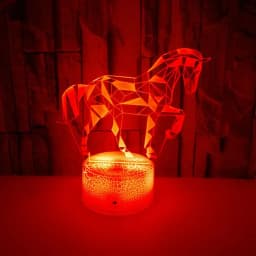 Nighdn 3D Horse Lamp LED Night Light for Kids Room Decor 7 Color Illusion Table Lamp Chid Nightlight Horse Gift for Girls Boys