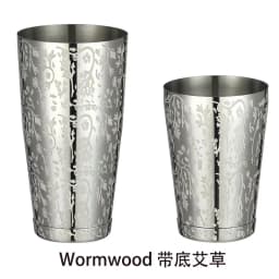 Stainless Steel Boston Shaker Bar Shaker with Different Surface Finish -2 Piece Cocktail Shaker, 15-Ounce and 25-Ounce