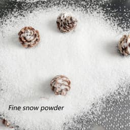 30G Simulation Snowflak Miniature Coarse/Fine Snow Powder Model Christmas/Building Sand Table Scene Layout Materials Diorama Kit