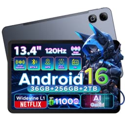 DOOGEE U13 Pro 2 in 1 Tablet PC 13.4" 120Hz Display Android 16 11000mAh Battery 36GB RAM(6+30) 256GB ROM Gemini AI Netflix Widevine L1 Supports Smart Pad
