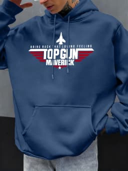 Top Gun Maverick Design Men Hoodies Oversized Comfortable Hoodie Pocket Fleece Streetwear Autumn Fashion Casual Pullover
