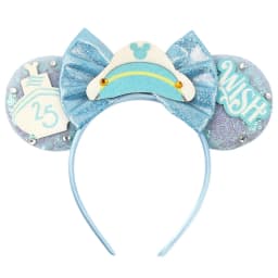 Cartoon Cute Mouse Ears 25th Anniversary Commemoration DIY Mouse Ears Magic Cruise Sparkle Bow DIY Headwear Adults Hairbands