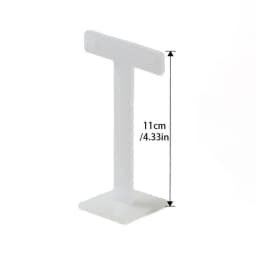 Jewelry Display Rack, Acrylic T-shaped Earring Display Stand Set, High-end Acrylic Earrings Holder Organizer Case White Acrylic