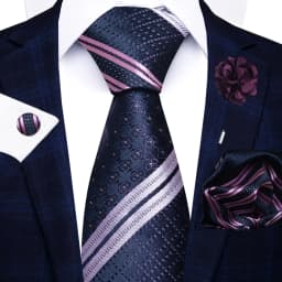 New Style 8 CM Red Paisley Tie Handkerchief Cufflink Pin Set For Men Necktie Clothing Accessories Wedding Gravatas Fit Party