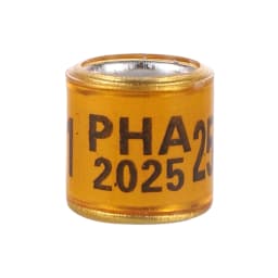 PHA 2026/2027 Pigeon Foot Ring ID 8mm With Numbers Aluminum Plastic Racing Pigeon Outdoor Training Marking Ring 60 Pcs