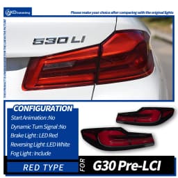 Car Lights for BMW G30 G38 2018-2022 5 Series LED Auto Taillight Assembly Upgrade 2022 Newest Dynamic Signal Lamp Accessories