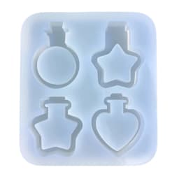 Double Layer Quicksand Pendant Crystal Epoxy Resin Mold Jewelry Keychain Silicone Mould DIY Casting Tools