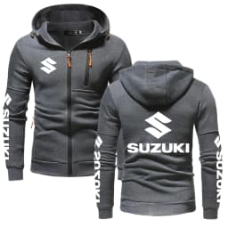 Suzuki Logo Motorcycle Racing Team Men Zip Up Hoodie 2026 New Casual Male Sweatshirt Spring Autumn Sports Men's Jackets Coat
