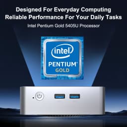 Ninkear M5 Neo Mini Pc, Intel Pentium Gold 5405U, 8GB RAM 256GB SSD, Windows 11, Dual Hdmi, Wifi 5, Bluetooth 5.0, 2Tb Expansion Triple-Screen Display