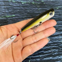 7g 65mm Surface Popper Fishing Lures Long Casting Artificial Hard Bait Topwater Pencil Swimbait Wobblers for Pike Perch Supplies