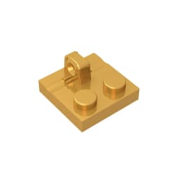 Gobricks GDS-825 Hinge Plate 2 x 2 Locking with 1 Finger on Top compatible with lego 92582 pieces of children's DIY