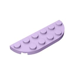 MOC PARTS GDS-899 Plate, Round Corner 2 x 6 Double compatible with lego 18980 toys Assembles Building Blocks Technical