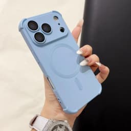 18pro Matte Airbag for Magsafe Magnetic Cases for iPhone 18 Pro Max 17 Pro 16 15 14 13 12 Lens Protection Shockproof Soft Cover