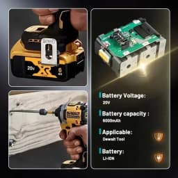 100%Original DEWALT 20V 6000mAh battery For DCB606 DCB609 DCB182 DCB205 DCB206 DCB209 power tool battery air transport