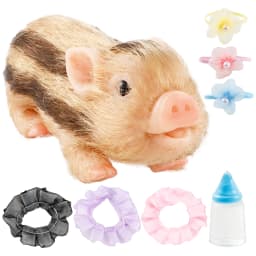 Lifelike Pig Doll Mini Reborn Piglet Stretchy Realistic Soft Cute Piggy Full Silicone Body Piggy Toys Kid Christimas Dolls Gift