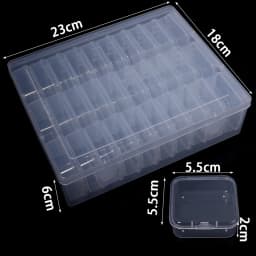 1PC Transparent Plastic Dust-proof Storage Box Multifunctional Storage Box For Small Jewelry Nail Art Perler Beads Organization