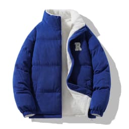 Winter Thick Cotton Jacket for Men Clothing Double-sided Wear Casual Velvet Corduroy Men's Cotton Jacket Men's Lamb Wool Coats
