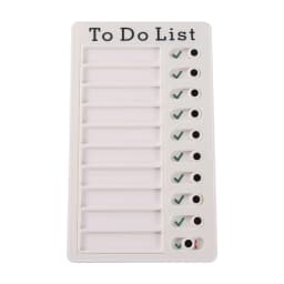 Reusable My Chores Checklist Daily Planner Memo Plastic Board Chore Chart Responsibility Behavior for Kid Self-discipline Card