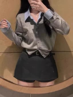 High Waist A-Line Skirt Suit Black Women's Korean Style Belted Half-length Skirt Commute Standard Fit Summer Collection