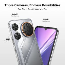 DOOGEE M30 Ai Smartphone 6.88" IP68 Waterproof Android 16 8000mAh Battery 48GB RAM (6+42) 256GB ROM 64MP Camera Widevine L1 Google Pay Supports with 135dB Large Amplitude Speaker