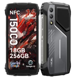 OSCAL Pilot 1 6.67'' Rugged Phone, Gemini AI Android 14 Waterproof Outdoor Phone 8GB+256GB, Octa Core, 15000mAh (33W), Dual 4G