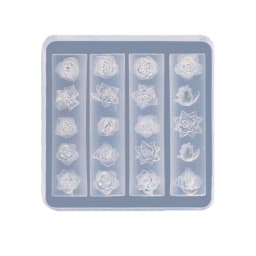 Flexible Silicone Carving Flower Art Mold for Crafting Intricate 3D Floral Designs in DIY Projects