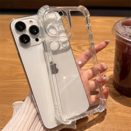 Luxury Shockproof Transparent Case For iPhone 18 17 16 15 14 13 12 11 Pro Max X Xs XR Max 7 8 Plus Clear Soft Bumper Cases Cover