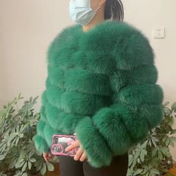 WEFURLENA 2026 New Real Fur Coat Winter Jacket Women natural large wool fox fur coat Street warm long sleeve detachable vest