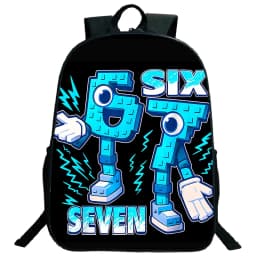 Steal A Brainrot 67 Six Seven Children Backpack Students Travel Daypack Boys Girls Funny Number Design School Bags Lightweight