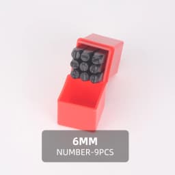 QJH Number Stamp (0-9) Letter Stamp Set (A-Z) Punch Perfect for Imprinting Metal Stamping Kit, Plastic, Wood, Leather 2-12.5MM
