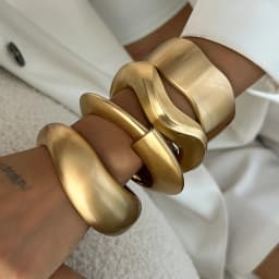 SHIXIN 4 Styles Punk Matte Metal Wide Cuff Bangles Women Vintage Gold Color Geometric Spring Bangles Bracelet Men Jewelry New