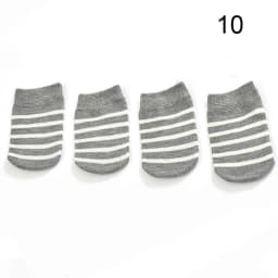 4Pcs Cartoon Table Foot Socks Chair Leg Covers Floor Protectors Non-Slip Knitting Socks For Furniture Cartoon Home Decor