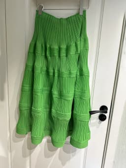 Miyake Pleated Wave Pattern Cake Skirt Original Designer Women 2024 Spring Korean Fashion High Waist Long Swing Flower Bud Skirt