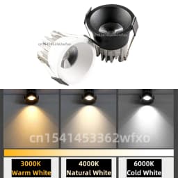 Dimmable Mini LED Downlight 3W/10W 110V/220V Anti-Glare LED Ceiling Lamp LED Spot for Bedroom Kitchen Wine Cabinet COB Recessed