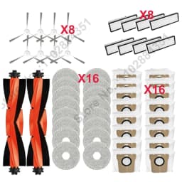 Compatible For Xiaomi Mijia Omni 2 C102CN / B101CN / B116CN / X10+ Plus Parts Accessories Roller Side Brush Hepa Filter Mop Dust
