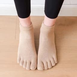 Breathable Women Pilates Socks Five Toe Silicone Non-Slip Yoga Socks Anti-Slip Ballet Dance Ladies Fitness Sports Cotton Socks
