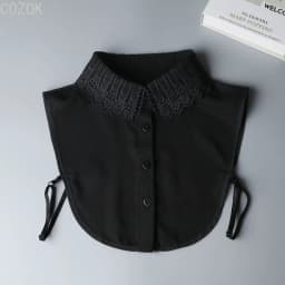 Female Lace Detachable Collar Vintage Solid Fake Collar Lapel Blouse Top Adjustable Women Clothes Ladies False Collar