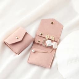Cute Small Microfiber Leather Jewelry Storage Bags 6*5cm Stud Earring Ring Charm Necklace Organizer Promotional Gifts Pouches