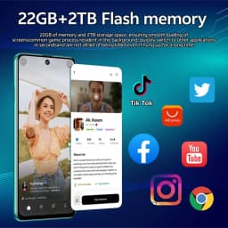 K-Touch New C26 Ultra Android 15 Mobile Phones 7.3 HD Cell Phone 22GB+2TB Smartphone 8000mAh Octa Core 5G Dual SIM 16+48MP Camera Cellphones