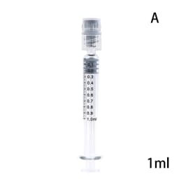 1ml/2.5ml/3.5ml/5ml Optional Capacity Beauty Glass Syringe Luer Lock Syringe Borosilicate Glass Prefillable Syringe