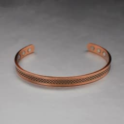 Copper Bracelets for Men, Pure Copper Magnetic Bracelet for Men with Neodymium Magnets, Adjustable Cuff Bangle Gift for Couple