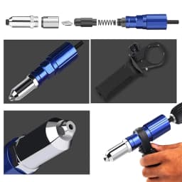 Electric Rivet Gun 2.4mm-4.8mm Rivet Nut Gun Drill Adapter Cordless Riveting Tool Insert Nut Pull Rivet Tool