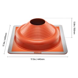 SucceBuy Roof Pipe Flashing Boots Fit Pipe OD 6"to11" Flexible EDPM Roofing Jack Pipe Flashing High Temp -67℉to 212℉ for Chimney
