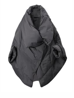 EAM Gray Big Size Keep Warm Down Jacket New Long Batwing Sleeve Warm Women Parkas Fashion Tide Autumn Winter 2026 CPG4506