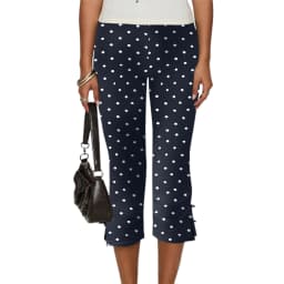 Combhasaki Women's Y2K Cute Capri Pants Solid Color Satin Bow Decor Side Split Summer Slim CroppedTrousers Stretch Crop Leggings