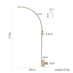 Wooden Mobile Bracket 0-12 Months Toy Crib Bell Floor Stand Newborn Crib Bell Hanging Stand Baby Crib Bell Stand Baby Rattle Toy