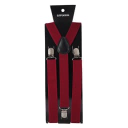 Solid Color Elastic Leather Suspenders Clip-on Buckle Men Straps Adjustable Elastic Y-Back Braces For Wedding Suit Accessories