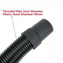 1P Industrial Vacuum Cleaner Host Connector 53/58mm, Connect Hose Adapter and Host for Thread Hose 50mm/58mm, Vacuum Cleaner Par