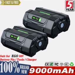 1/2/4Pcs BA5600T 56V 9.0Ah Battery Replace for EGO 56V Battery Pin Compatible with Power Tools (Lawn Mower Leaf Blower Chainsaw)